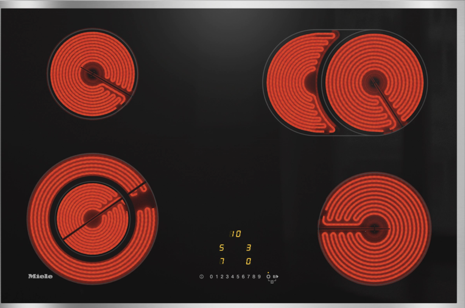 MIELE KM6522FR table de cuisson vitrocéramique - 76cm
