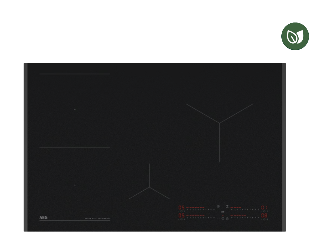 AEG TII84B10FZ 6000 table de cuisson à induction - 80cm