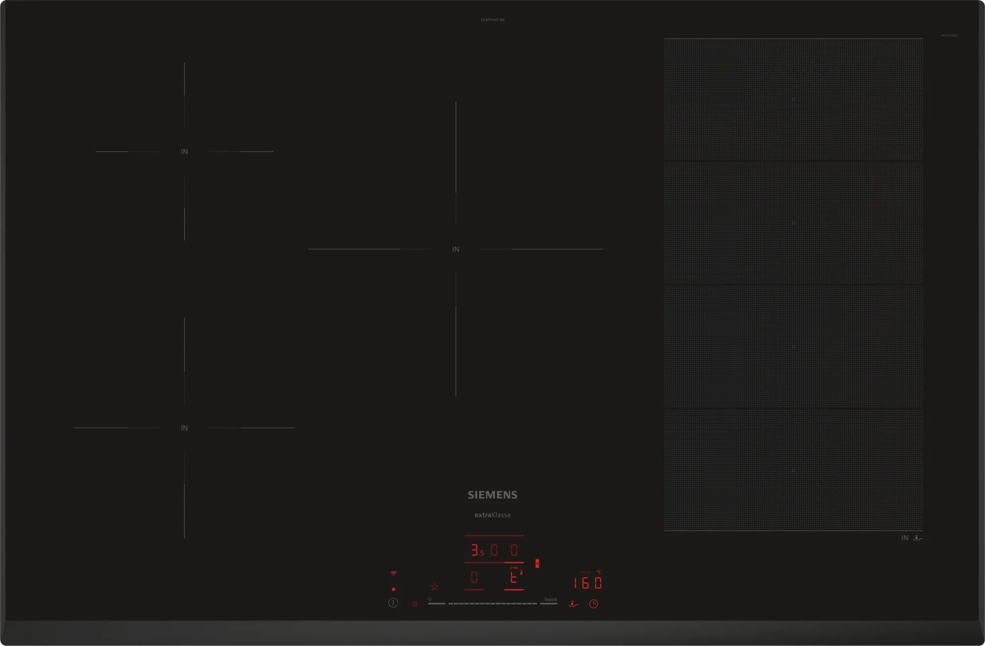 SIEMENS EX851HVC1M IQ700 table de cuisson à induction - 80cm
