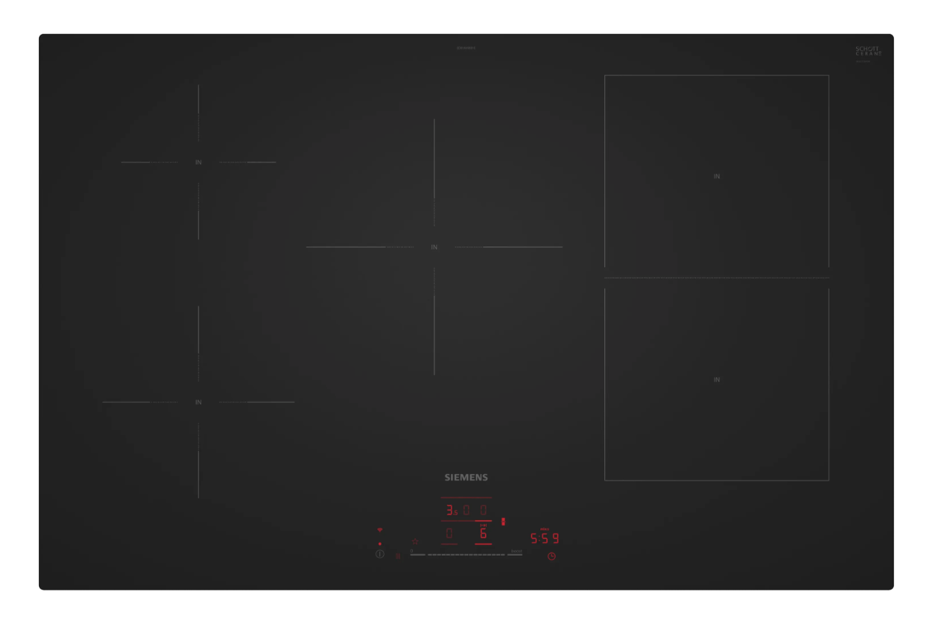 SIEMENS ED81AHWB1E table de cuisson à induction - 80cm