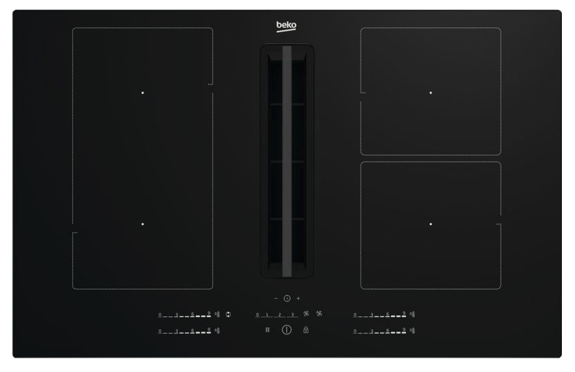 BEKO HIXI84700UF table de cuisson avec hotte integrée - 80cm