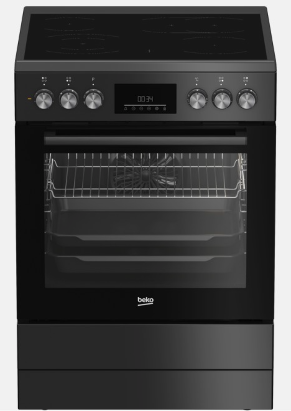 BEKO FBM6730GA cuisiniere avec taque ceramique - 60cm