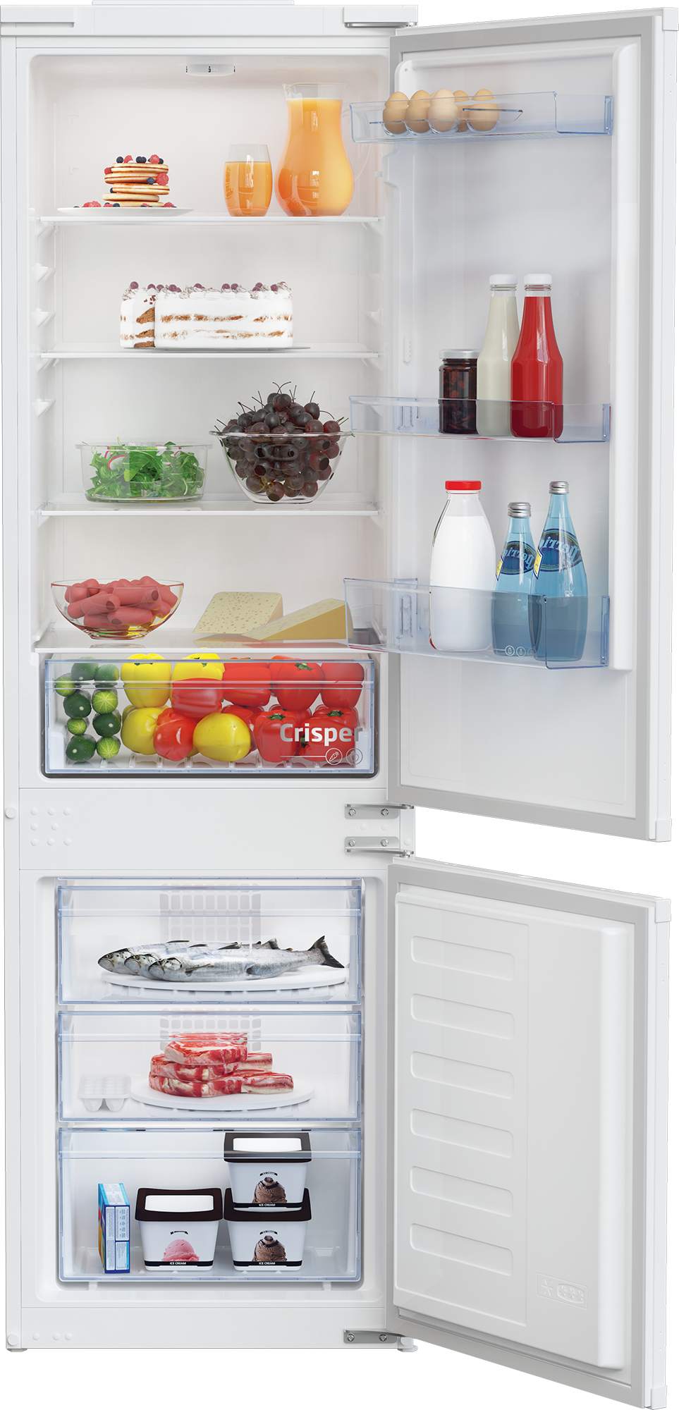 BEKO BCSA285K4SN1 combiné réfrigérateur-congélateur - 177cm