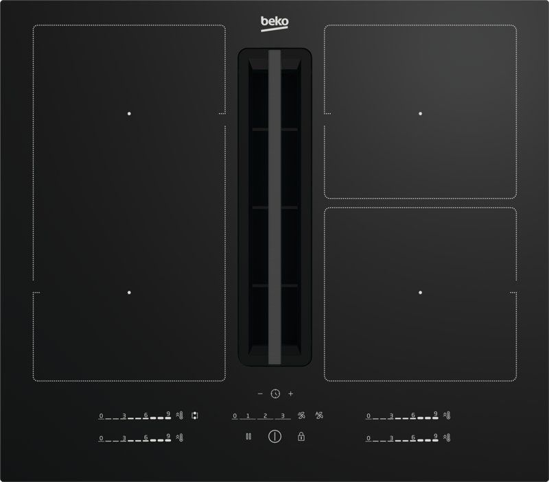 BEKO HIXI64700UF table de cuisson avec hotte integrée - 60cm