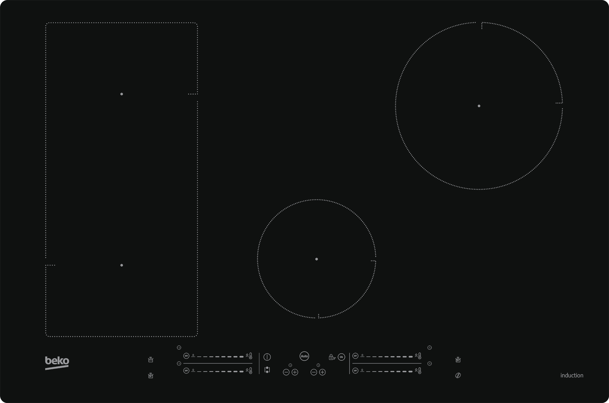 BEKO HII84541IFT table de cuisson à induction - 77cm