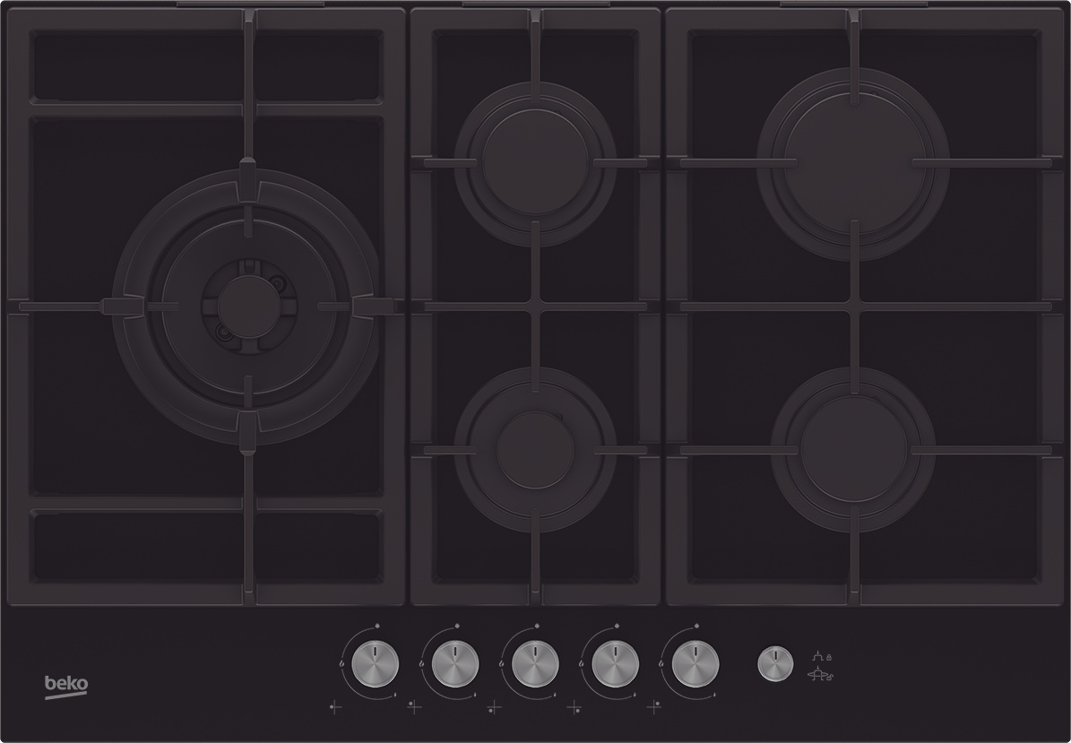 BEKO HILL75235S cuisinière avec taque à gaz - 75cm