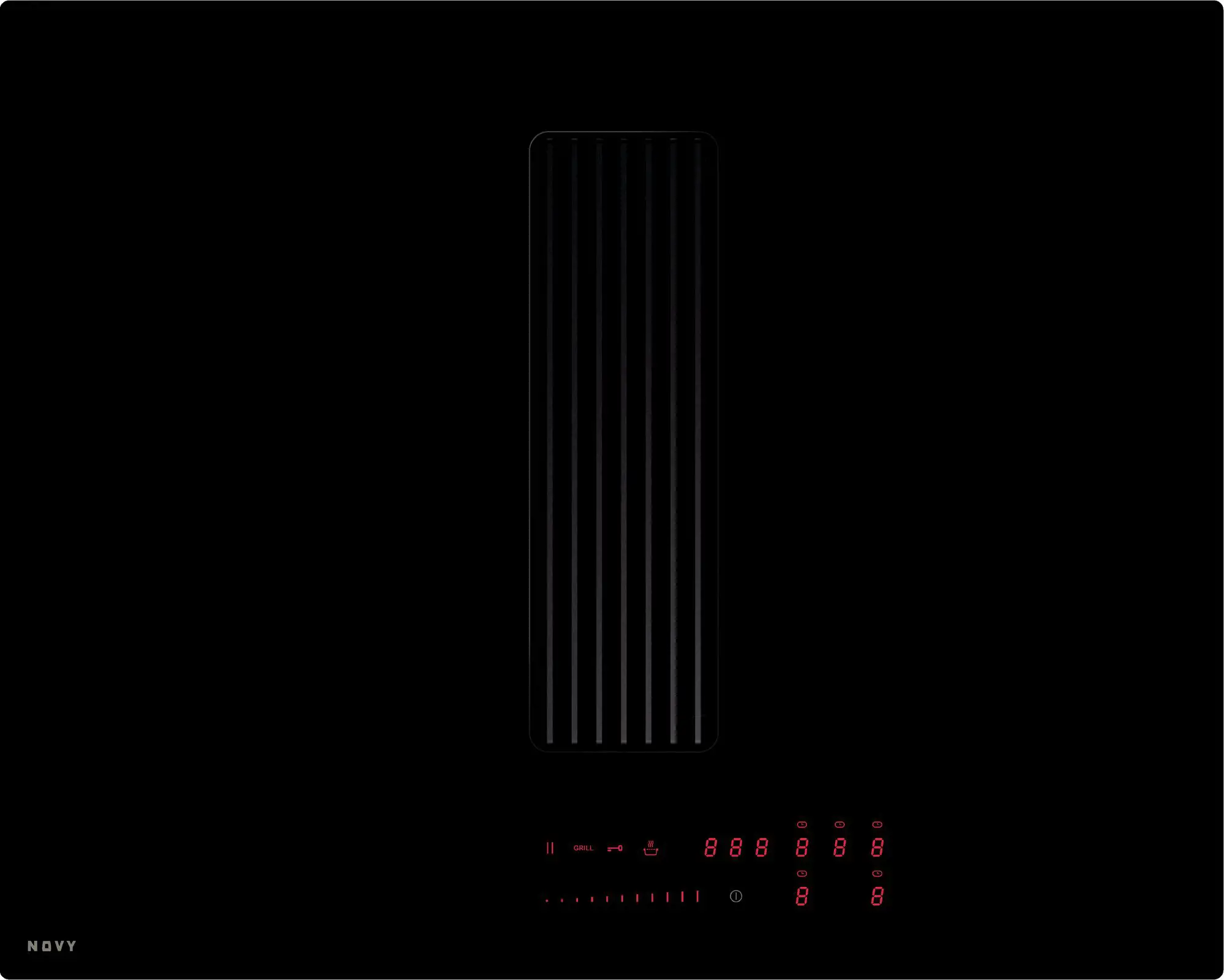 NOVY 1871 EASY table de cuisson avec hotte integrée - 65cm