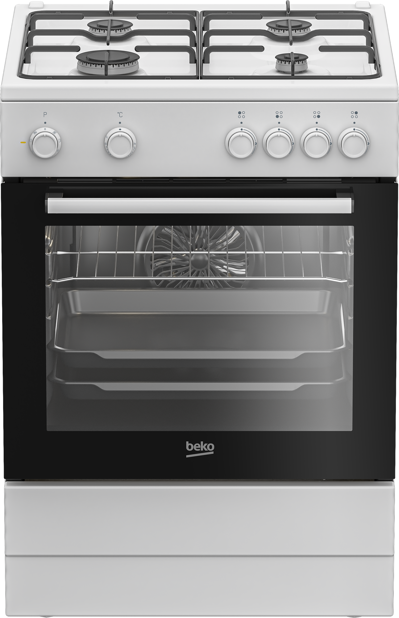 BEKO FBM6202W cuisinière avec taque à gaz - 60cm