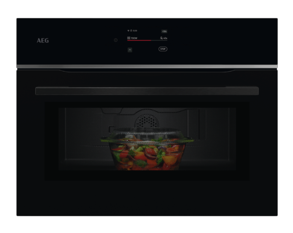 AEG TM7NK721B 7000 four à micro-ondes avec grill - 45cm