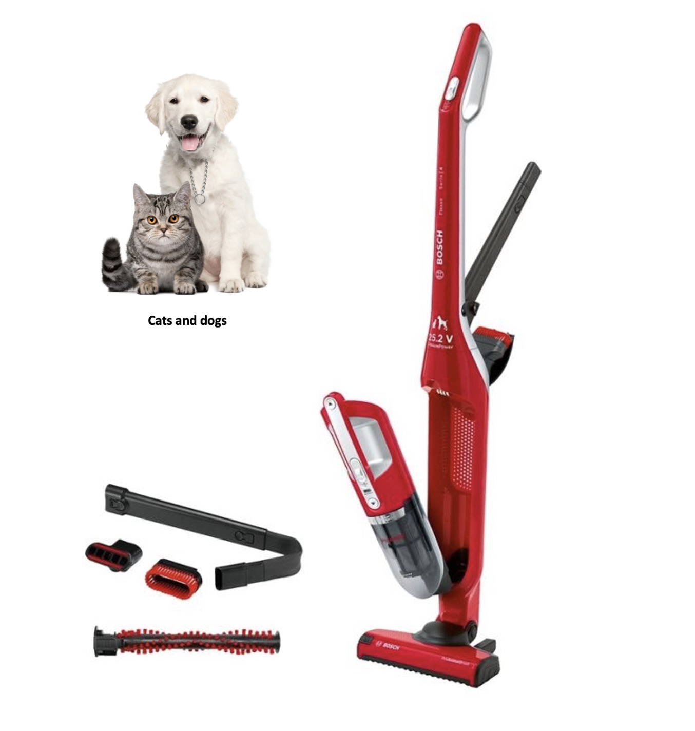 BOSCH BBH3ZOO28 FLEXXO aspirateur balai