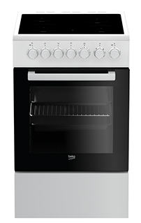 BEKO FSM57100GW cuisinière avec taque céramique - 50cm