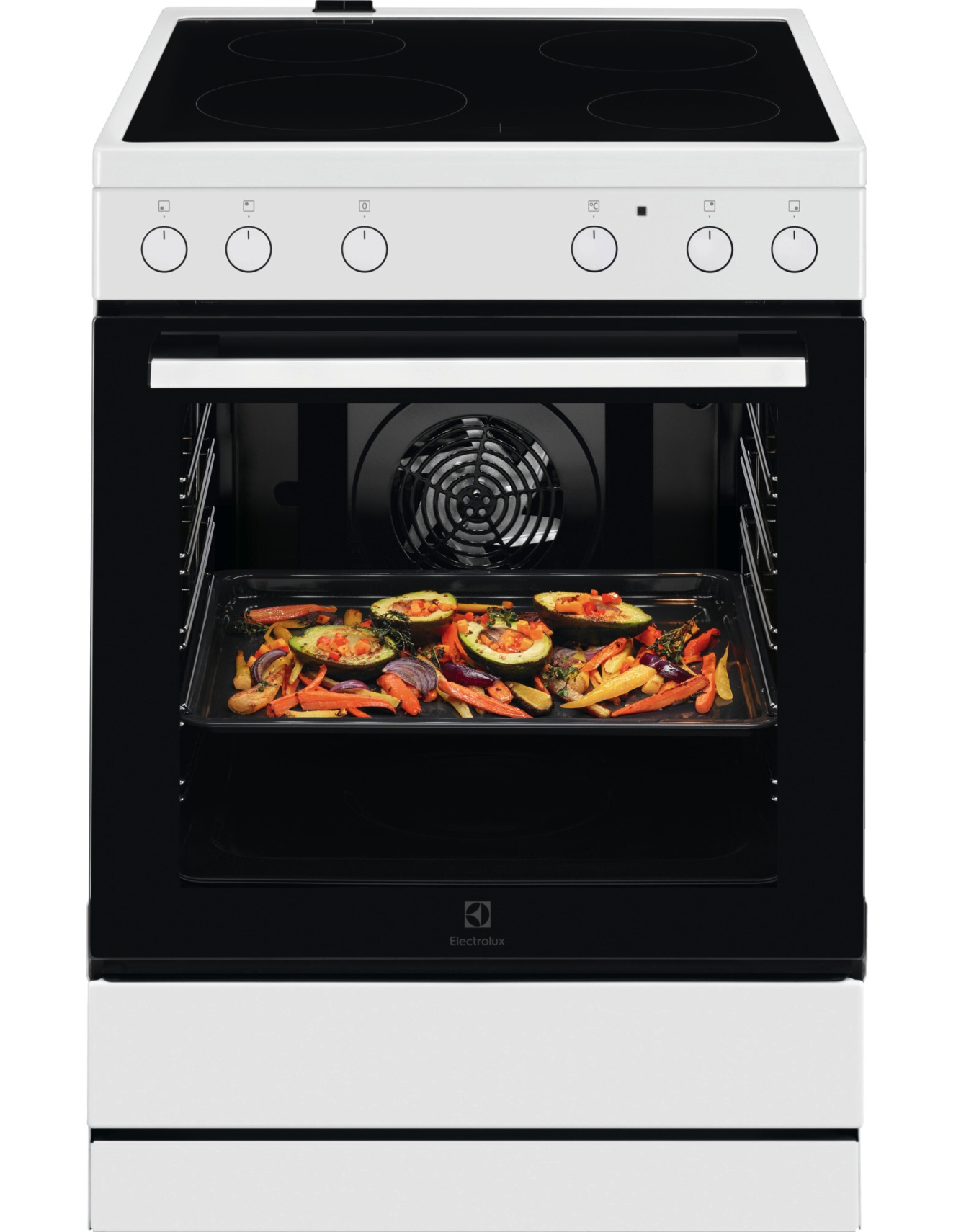 ELECTROLUX LKR62001CW cuisinière avec taque céramique - 60cm