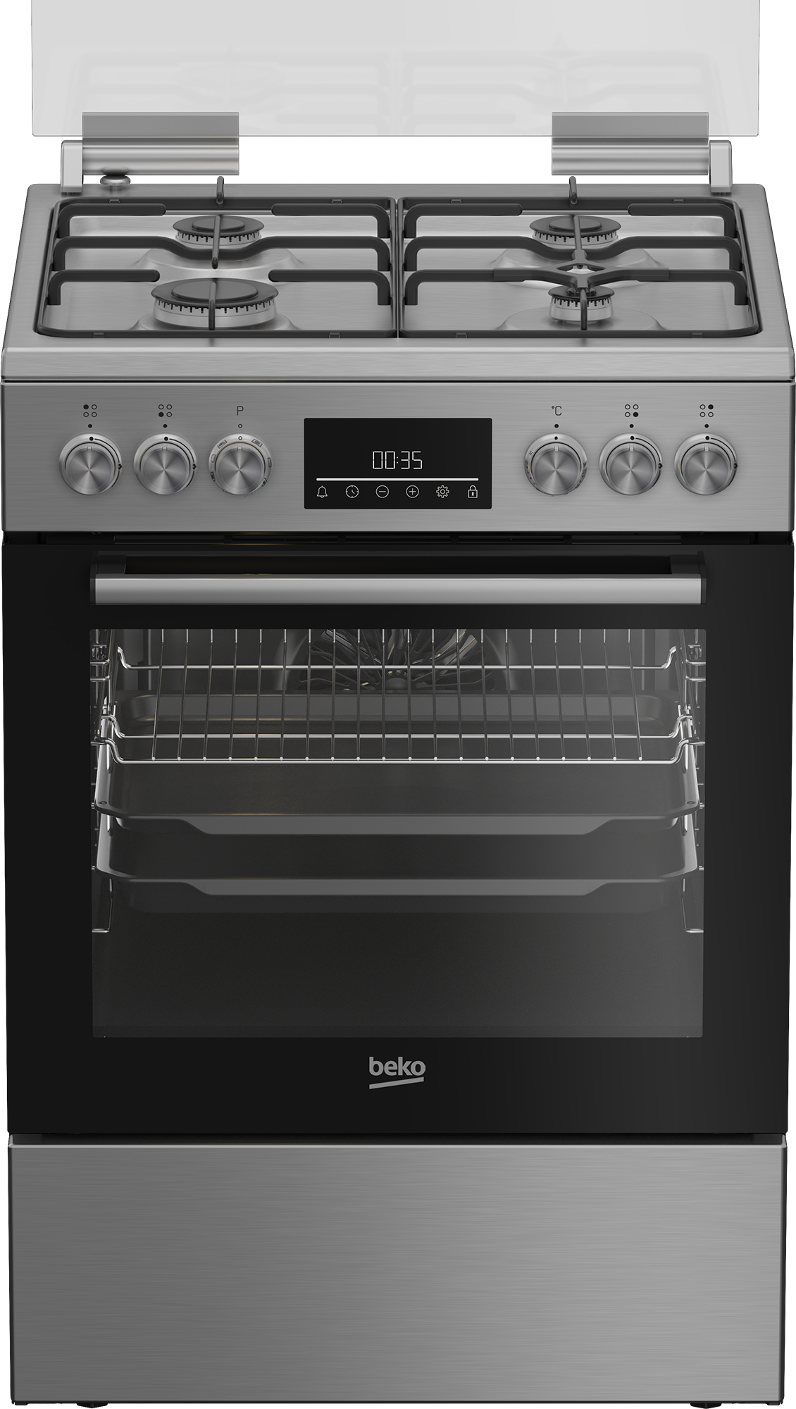 BEKO FBM62330DXS cuisinière avec taque à gaz - 60cm