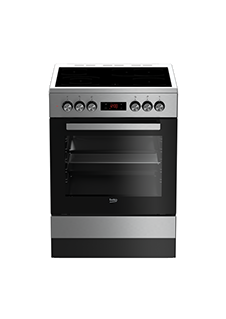 BEKO FSM67320GXS cuisinière avec taque céramique - 60cm