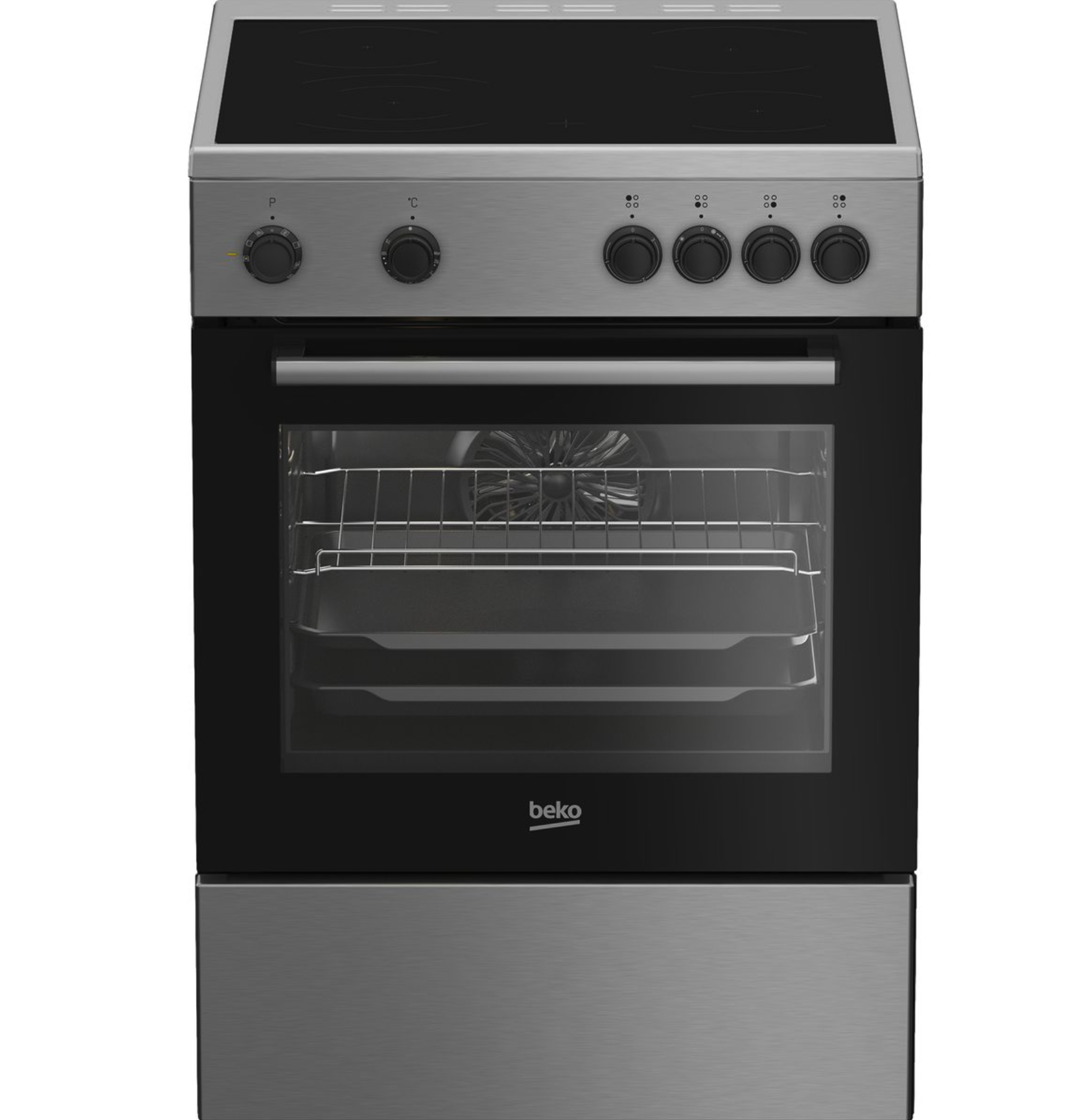 BEKO FBM6701X cuisinière avec taque électrique - 60cm