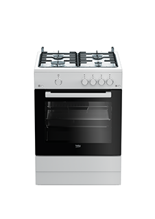 BEKO FBG62010DW cuisinière avec taque à gaz - 60cm